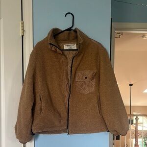 Women’s Brown Sherpa Jacket